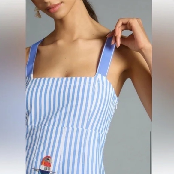 Maeve by Anthropology Tie-Back A-Line Beaded Parrot dress - Picture 3 of 13